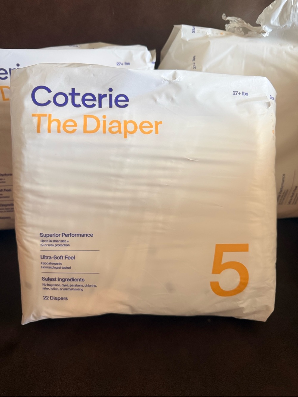 Coterie The Diaper Size 5 - 2.5 packs, 56 diapers - reliable leak protection